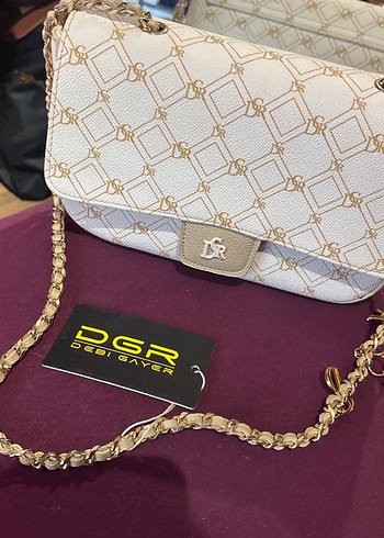 DGR Zincir Detaylı Beyaz Kadın Çanta - Görsel 3