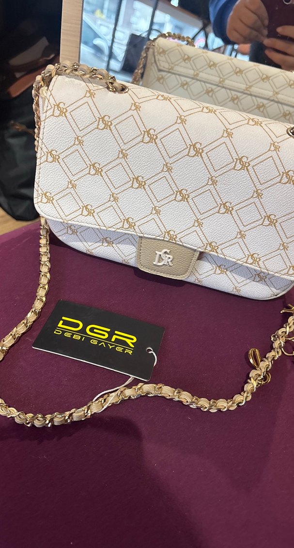 DGR Zincir Detaylı Beyaz Kadın Çanta - Görsel 3