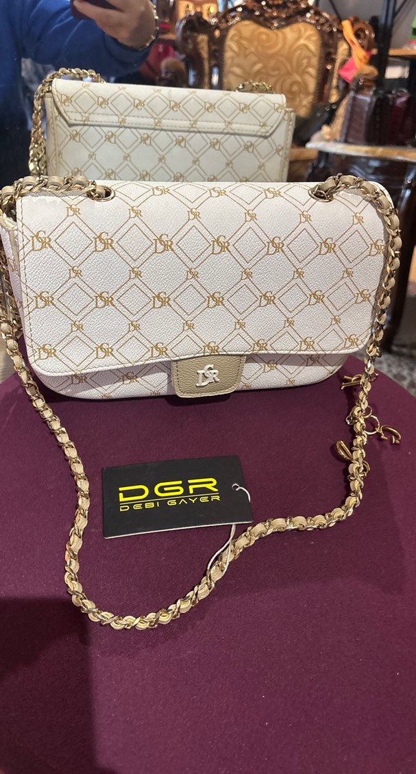 DGR Zincir Detaylı Beyaz Kadın Çanta - Görsel 2