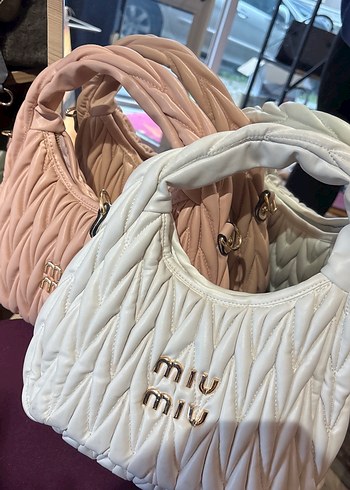 Miu Miu Beyaz Fermuarlı Kadın Çanta - Görsel 2