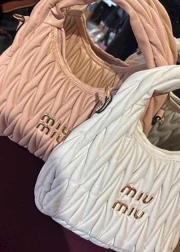 Miu Miu Beyaz Fermuarlı Kadın Çanta - Görsel 3