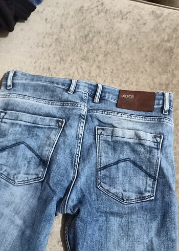Diğer Erkek Gri Mavi Denim Regular Fit Jean