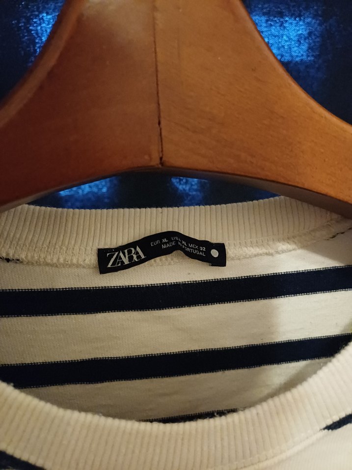 Erkek Beyaz Siyah Çizgili Kısa Kollu Tişört - Görsel 2