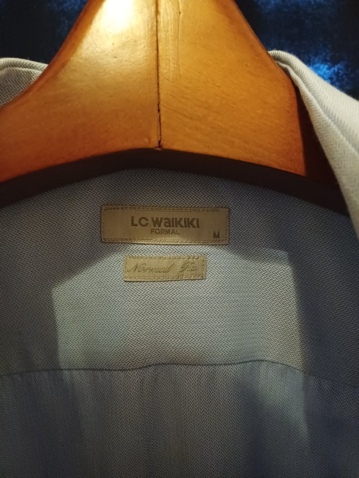 Düğmeli Beyaz Pamuklu Erkek Gömlek - Görsel 2