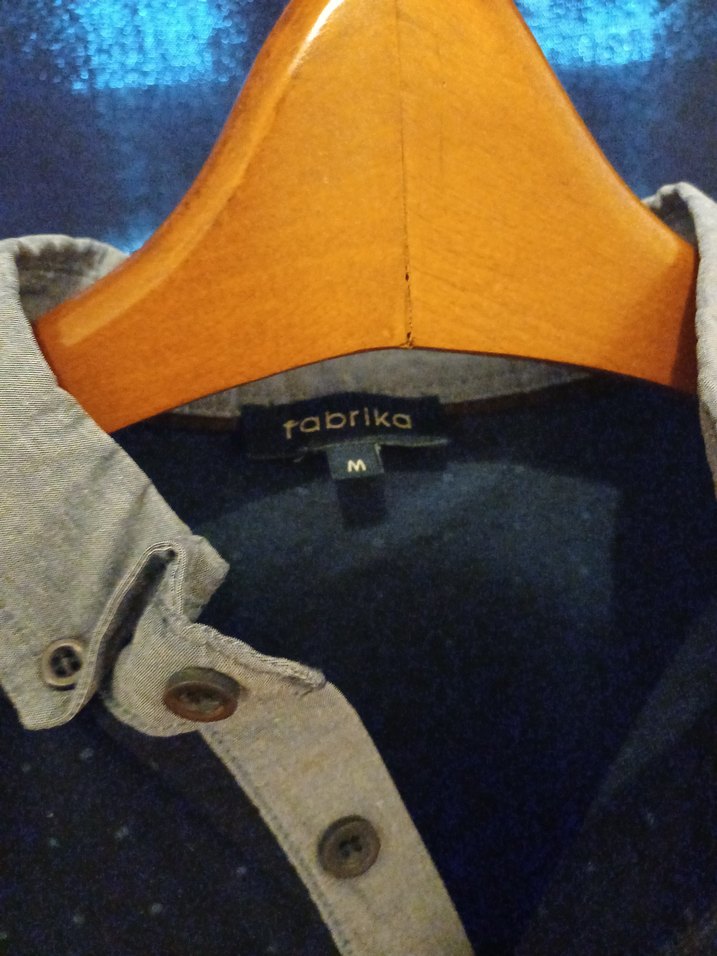 Lacivert Uzun Kollu Düğmeli Erkek Polo Yaka - Görsel 2