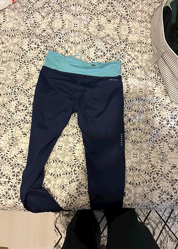 Lacivert Bağcıklı Spor Tayt - Görsel 3