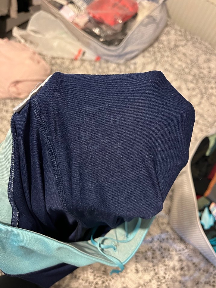 Lacivert Bağcıklı Spor Tayt - Görsel 5