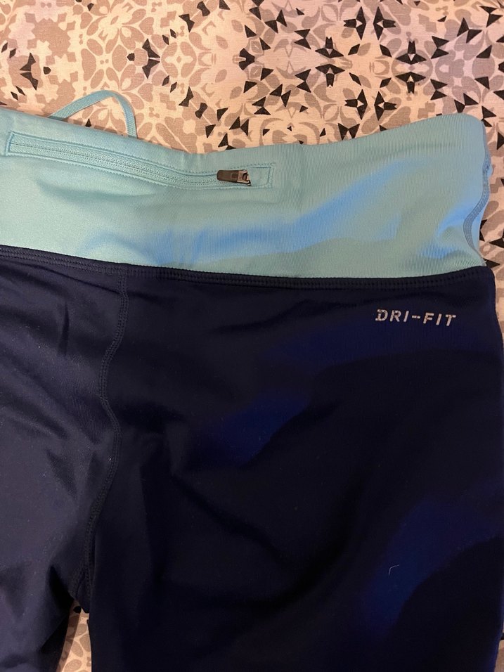 Lacivert Bağcıklı Spor Tayt - Görsel 4