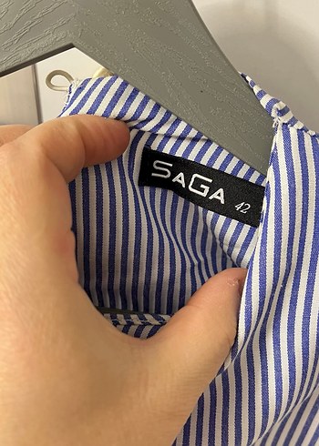 Çizgili Uzun Kollu Hamile Tunik - Görsel 2