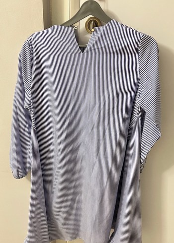 Çizgili Uzun Kollu Hamile Tunik - Görsel 3