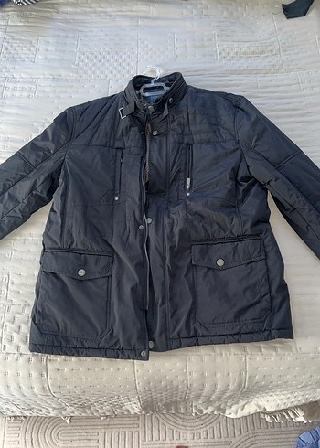 l/xl Beden gri Renk Gri Düğmeli Erkek Sokak Tarzı Mont
