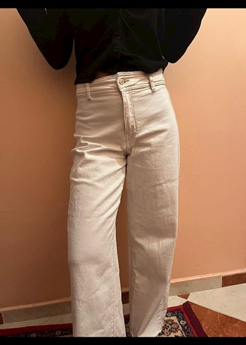 Stradivarius Bej Kadın Kot Pantolon
