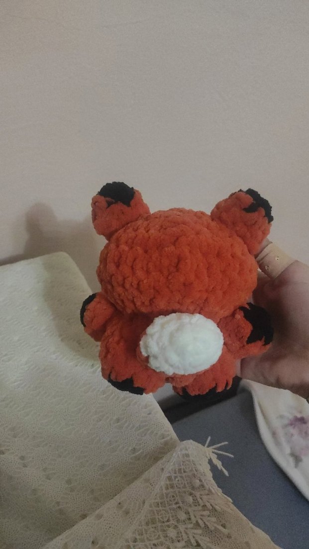 Renkli Kahverengi Peluş Tilki Oyuncak - Görsel 3