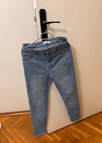 Gri Mavi Kadın Kot Pantolon