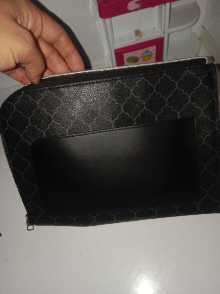 Lanvin Paris Kadın Deri Makyaj Çantasısiyah mevcut tur - Görsel 2