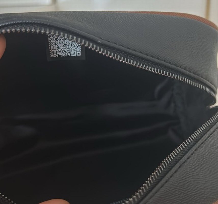 Kahverengi Deri Kadın Makyaj Çantsı lanvin erkek kadın idaal boy - Görsel 5