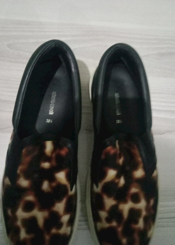 Kahverengi leporli babet Platform Kadın Ayakkabı - Görsel 2