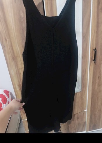 Siyah Midi Ofis Elbisesi - Görsel 3