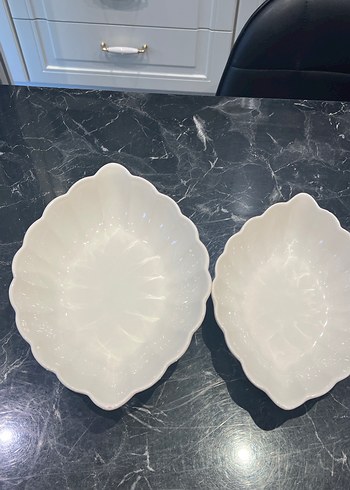 Beyaz Deniz Kabuğu Şeklinde Yemek Kabı Seti - Görsel 2