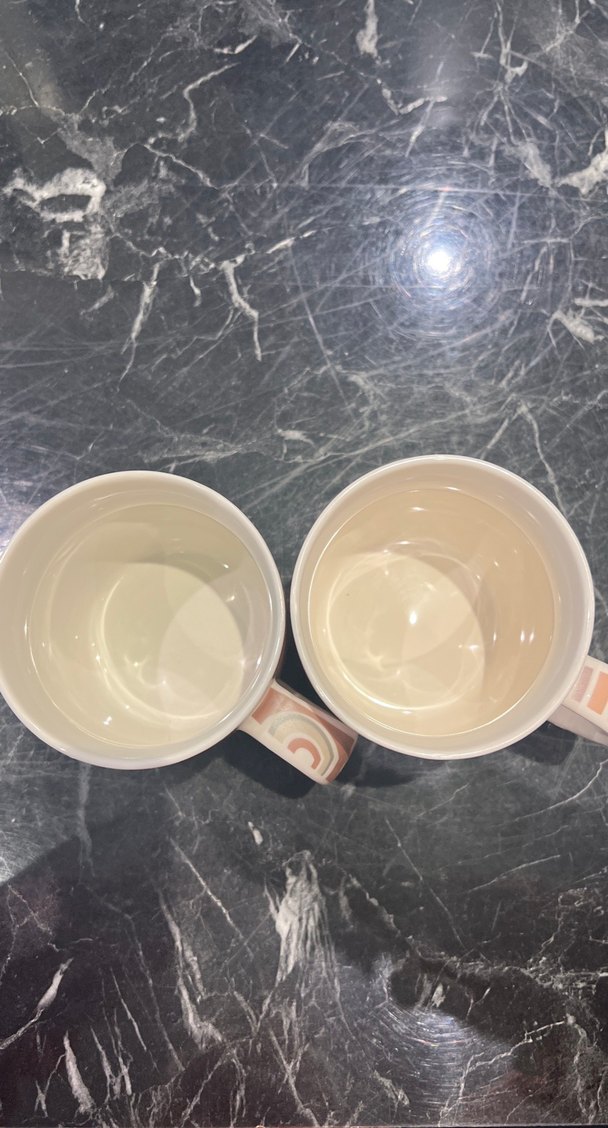 Pastel Kahverengi Desenli Seramik Kupa - Görsel 4