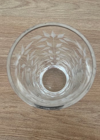 Paşabahçe Yaprak Desenli Gümüş Kenarlı Cam Bardak - Görsel 2