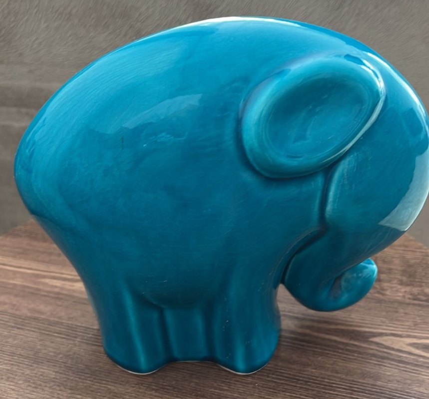 Turkuaz Parlak Fil Biblo - Görsel 2