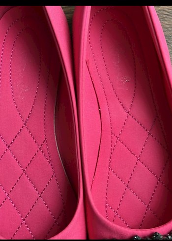 Pembe Tokalı Kadın Düz Ayakkabı - Görsel 4