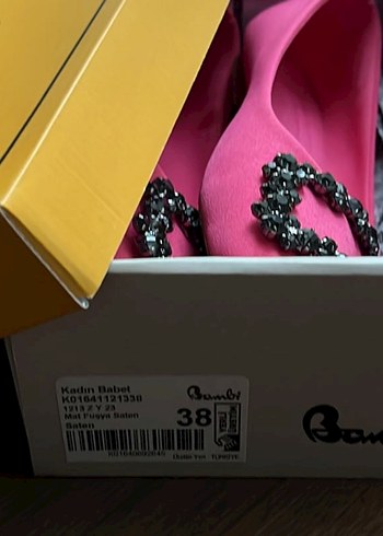 Pembe Tokalı Kadın Düz Ayakkabı - Görsel 5