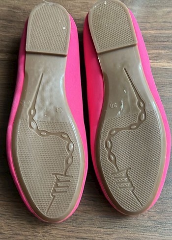 Pembe Tokalı Kadın Düz Ayakkabı - Görsel 2