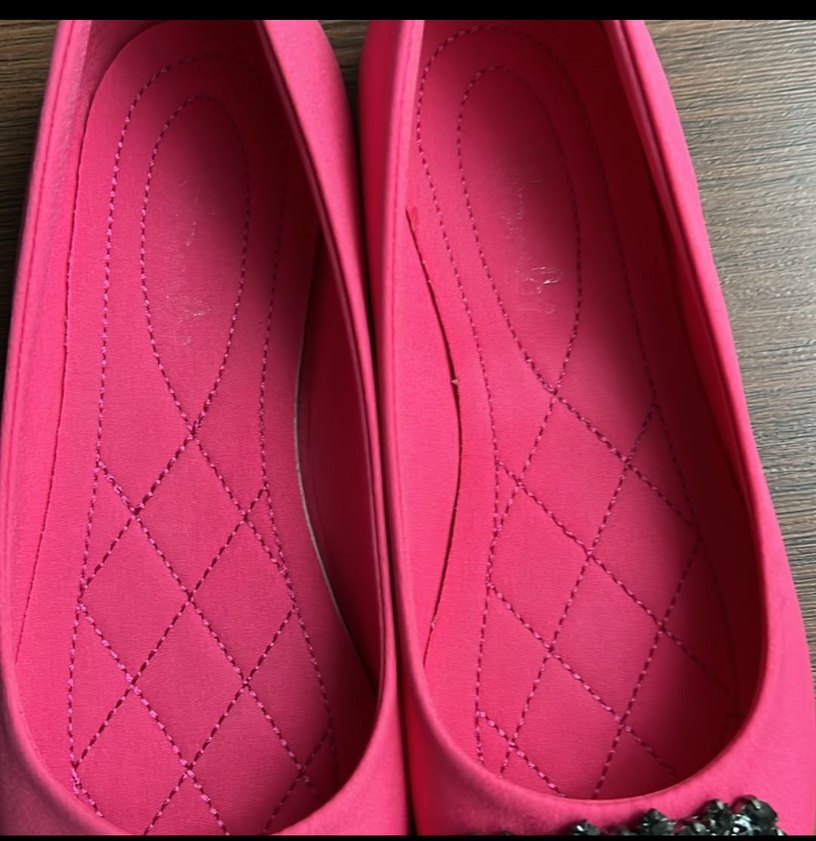 Pembe Tokalı Kadın Düz Ayakkabı - Görsel 4