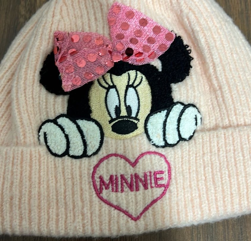 Pembe Minnie Nakışlı Çocuk Bere - Görsel 2