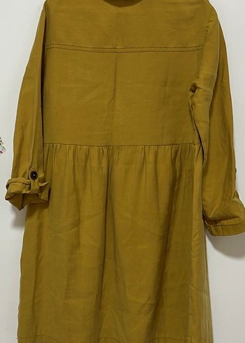 Hardal Uzun Kollu kız çocuk elbise - Görsel 8