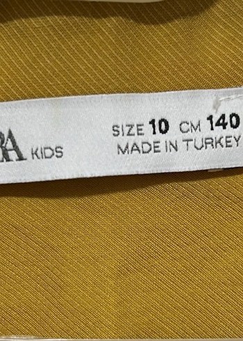 Hardal Uzun Kollu kız çocuk elbise - Görsel 7