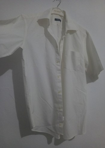 Krem Kısa Kollu Erkek Gömlek - Görsel 2