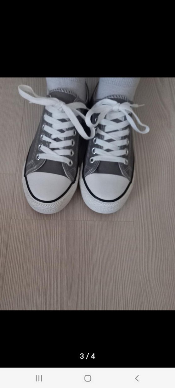 Gri Bağcıklı Günlük Kadın Spor Ayakkabı - Görsel 2