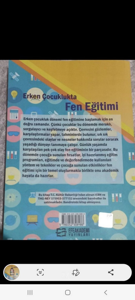 Erken Çocuklukta Fen Eğitimi Kitabı - Görsel 2