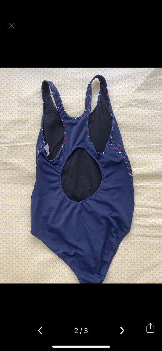 Kom lacivert Strappy Kadın Mayo - Görsel 2