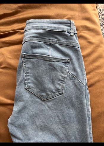 Sıfır Kadın Mavi Denim Regular Fit Jean - Görsel 3