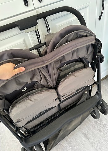 JoleGri Çift Bebek Arabası - Görsel 4