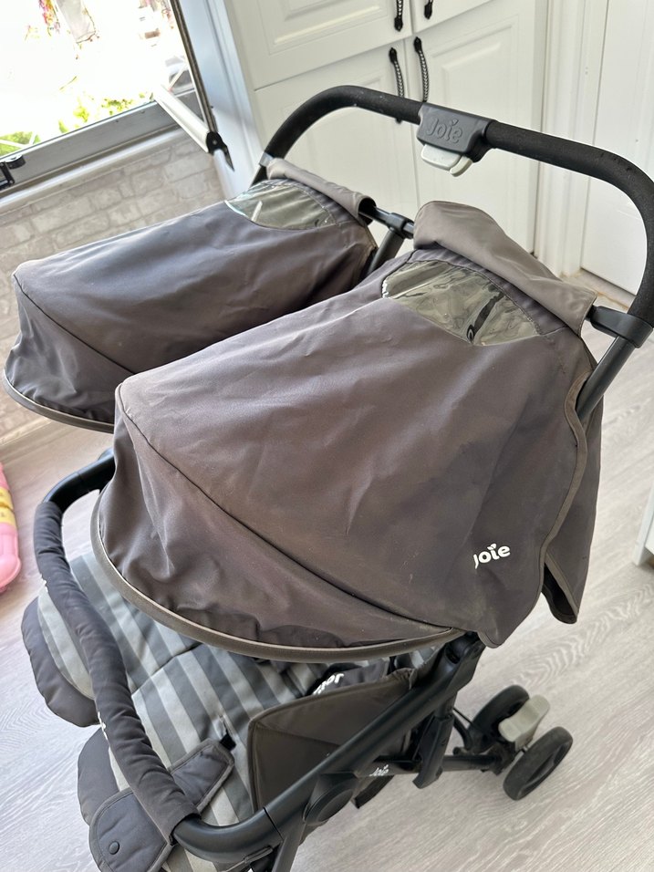 JoleGri Çift Bebek Arabası - Görsel 3