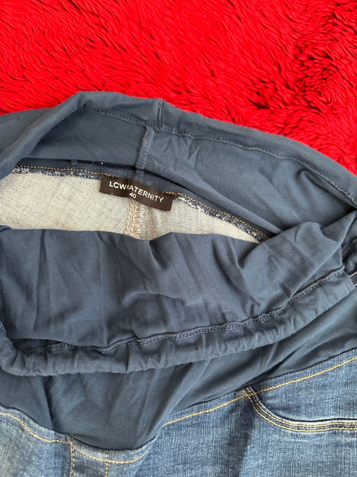 Yırtık Detaylı Hamile Kot Pantolon - Görsel 2