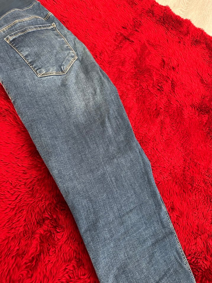 Yırtık Detaylı Hamile Kot Pantolon - Görsel 3