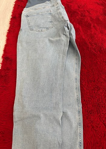 Açık mavı Hamile Kot Pantolon Rahat Kesim