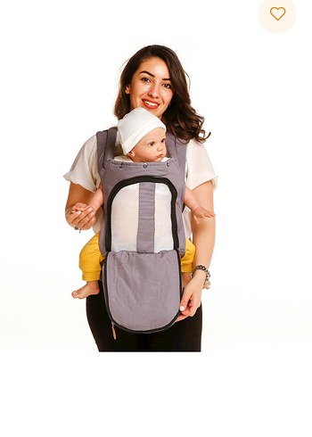 Gri Bebek Kanguru Taşıyıcı - Görsel 4