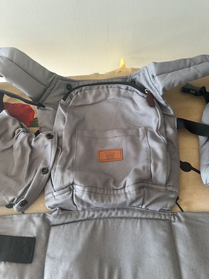 Gri Bebek Kanguru Taşıyıcı - Görsel 5