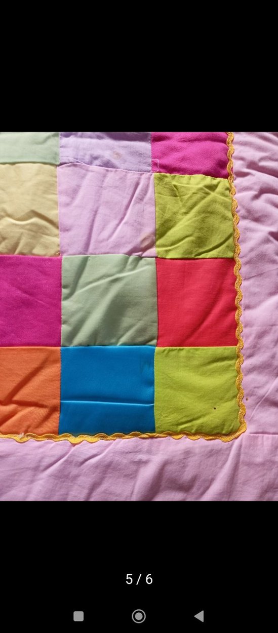 Çocuklar için renkli işlemeli battaniye - Görsel 2