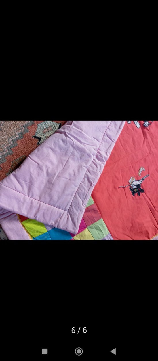 Çocuklar için renkli işlemeli battaniye - Görsel 4