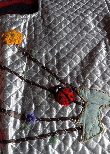 Çok Renkli Nakışlı klozet takımı - Görsel 2