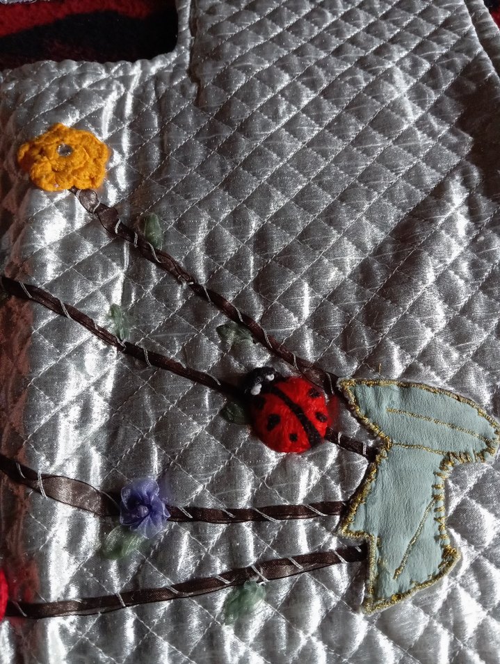 Çok Renkli Nakışlı klozet takımı - Görsel 2