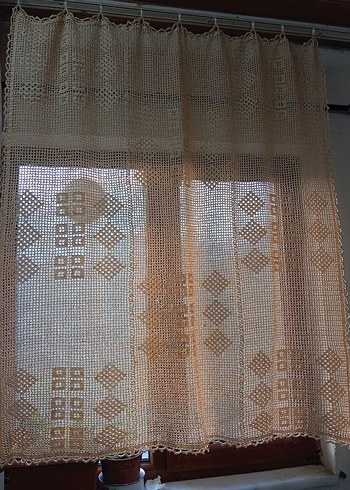 Bej Nakışlı Konvansiyonel Perde - Görsel 2